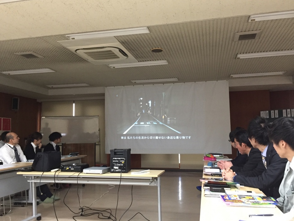 松井産業本社にて交通安全教育を行いました。
