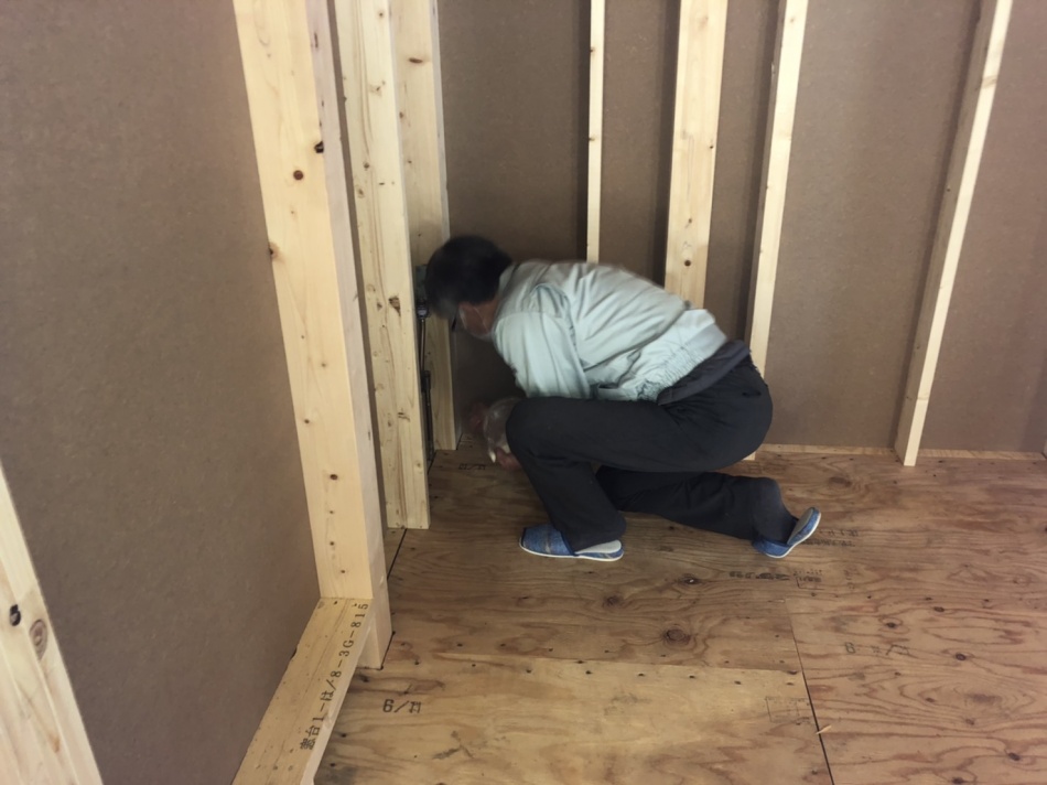 埼玉県吉川市U様邸注文住宅新築工事は上棟お清めです。