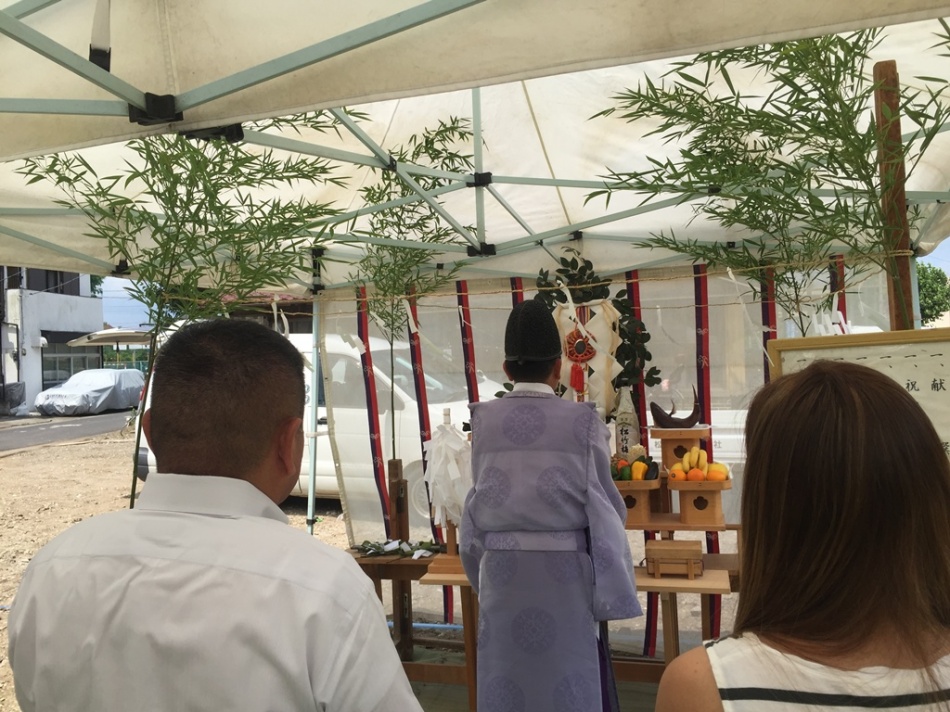 【埼玉県三郷市】I様邸「家事時間を1/2にする家事ラク設計で夏涼しく冬あたたかい高性能な省エネ住宅」地鎮祭です。松井産業株式会社 イシンホーム三郷店