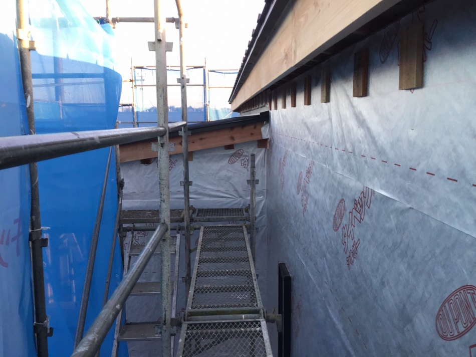 野田市T様邸はタイベックシルバーを施工しています。