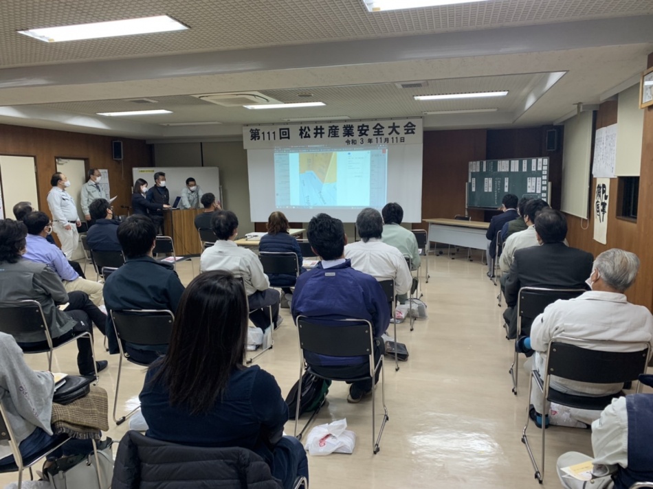 安全品質パトロールを行いました。協力業者勉強会を行いました。松井産業