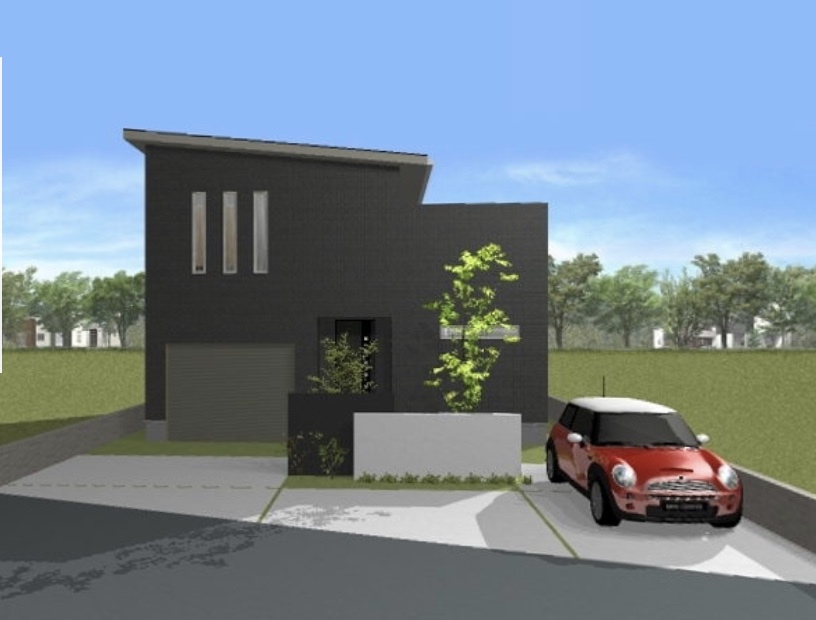 三郷市K様邸「シンプルモダンなブラックガレージハウス」はご契約です。