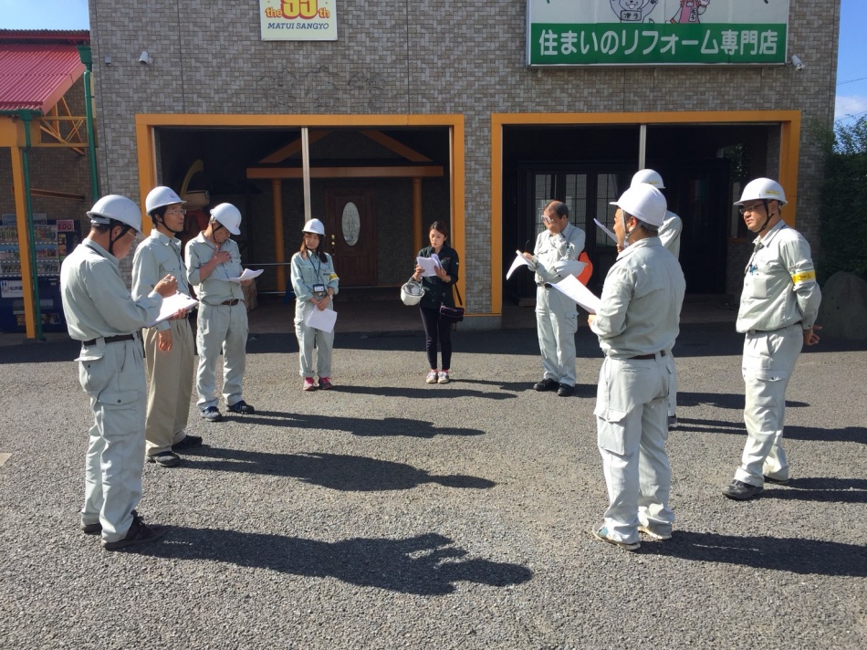 毎週恒例の安全パトロールを行いました。松井産業