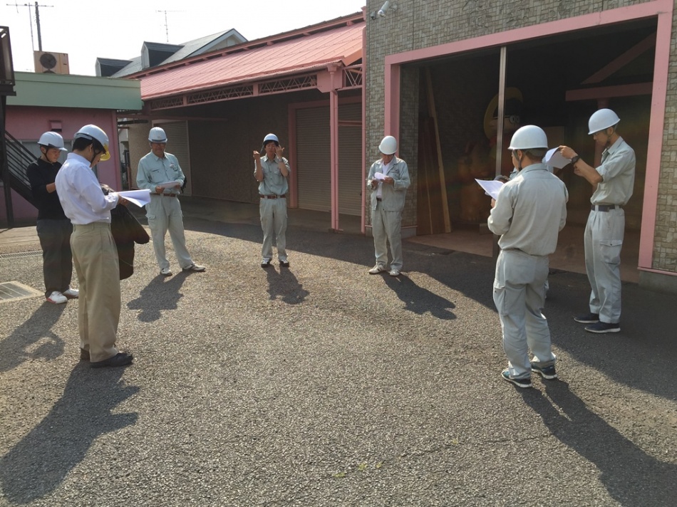 【第261回安全パトロール】現場の環境整備、品質管理、安全管理、マナーが守られているかチェックします。松井産業