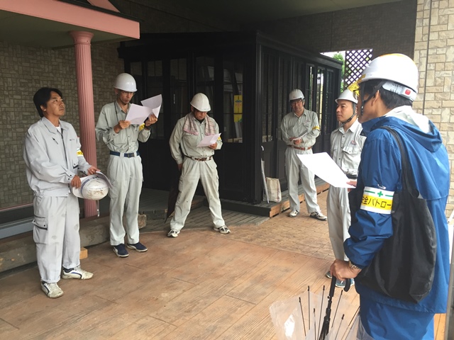 第266回安全パトロールを行いました。毎週継続して行うことで施工品質の均一と向上をいたします。