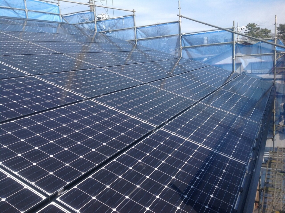 【千葉県柏市】T様邸新築工事は太陽光パネルが取り付けられています。松井産業株式会社 イシンホーム三郷店