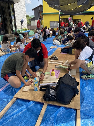 埼玉県三郷市 お客様参加の親子工作祭りを行いました。