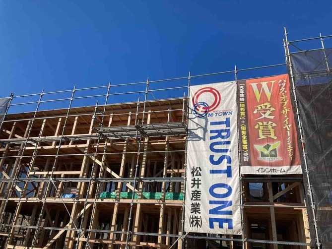 埼玉県吉川市M様賃貸住宅は上棟しました。