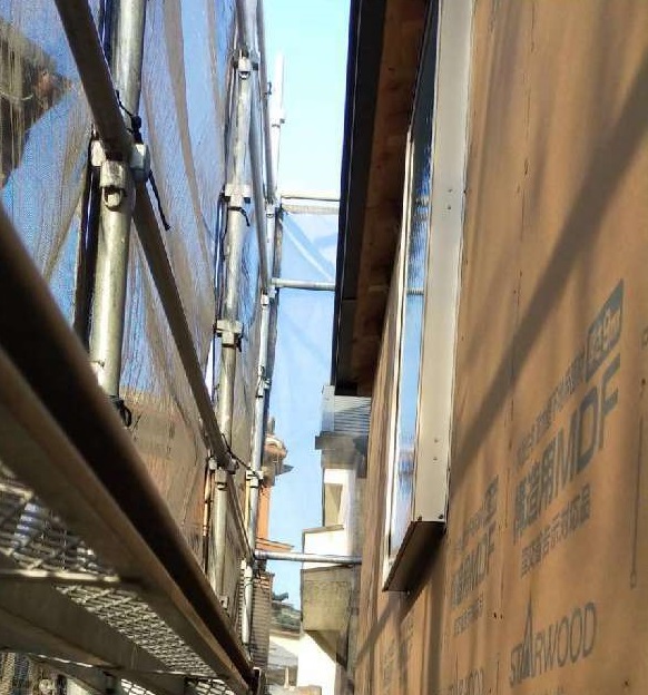 【東京都足立区】O様邸注文住宅新築工事は構造用面材を施工しました。