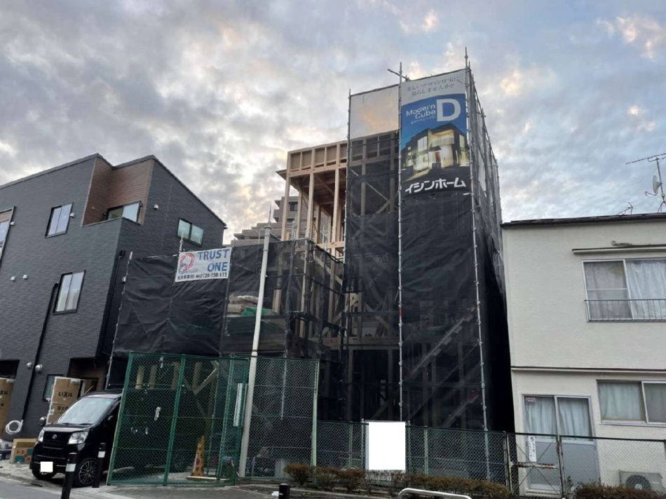 【東京都墨田区】T様邸注文住宅新築工事は上棟しました。