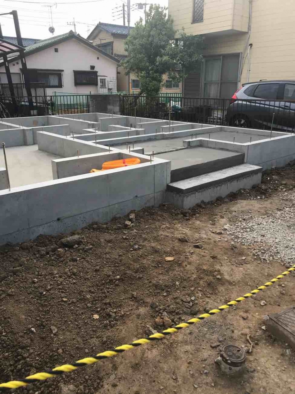 埼玉県三郷市Y様邸注文住宅新築工事は基礎工事完了しました。
