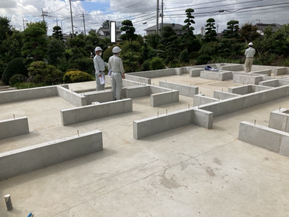 埼玉県北葛飾郡松伏町I様邸注文住宅新築工事は基礎工事が完了しました。