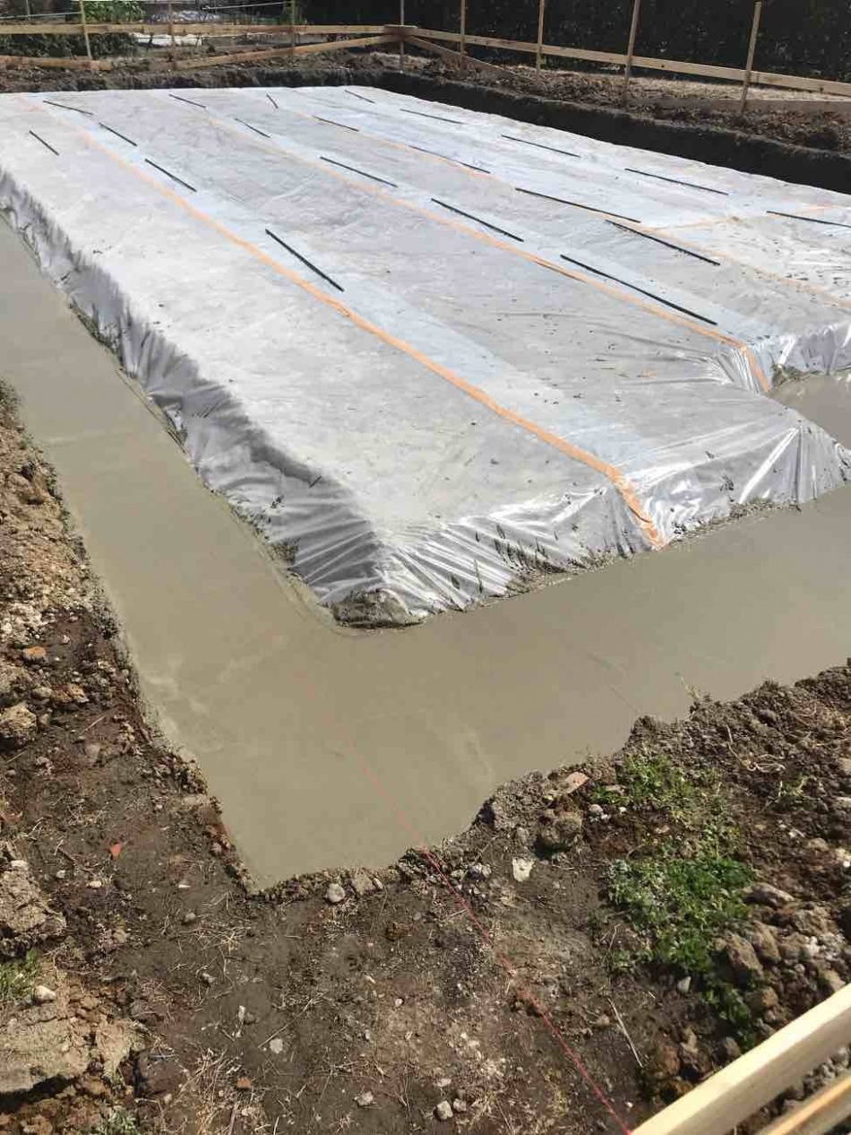 埼玉県三郷市U様邸注文住宅新築工事は基礎工事を行っています。