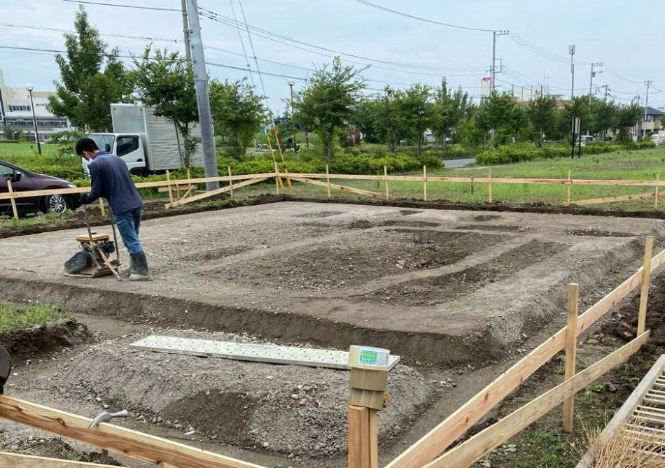 埼玉県吉川市T様邸注文住宅新築工事は基礎工事が始まります。