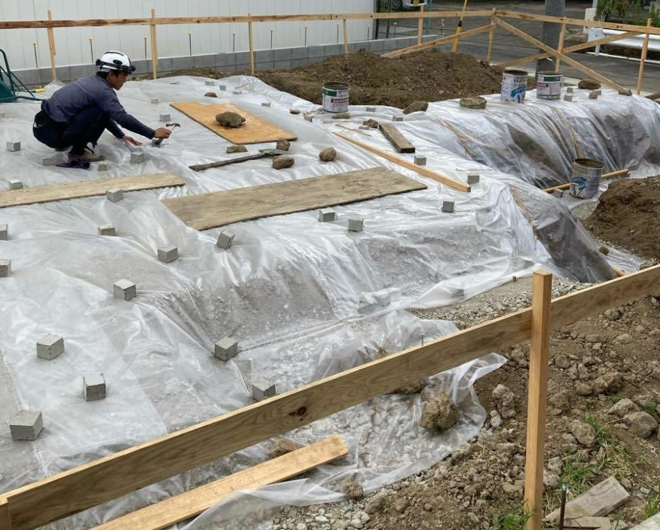 埼玉県三郷市O様邸注文住宅新築工事は基礎工事が始まりました。