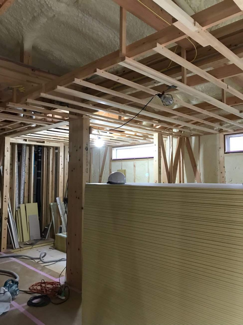 埼玉県越谷市K様邸注文住宅新築工事は天井野縁工事を行いました。
