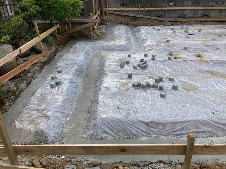 【埼玉県吉川市】N様邸注文住宅新築工事は基礎工事を行っています。