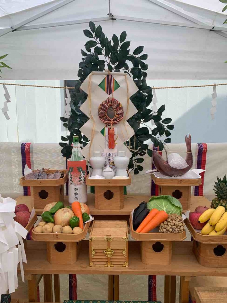 埼玉県三郷市T様邸注文住宅新築工事は地鎮祭を行いました。