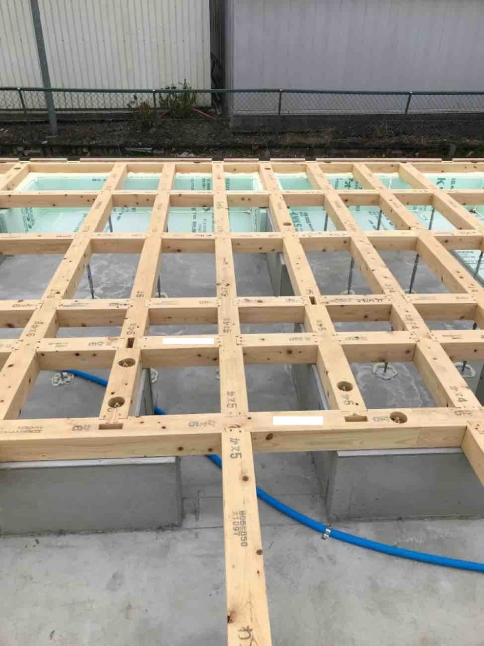 【埼玉県越谷市】N様邸注文住宅新築工事は基礎工事、木工事土台引きを行いました。