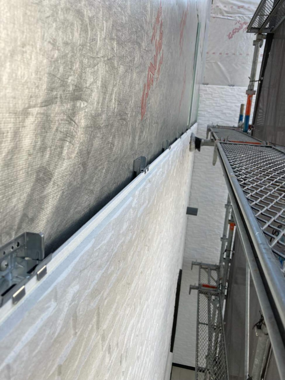 埼玉県三郷市K様邸注文住宅新築工事は外壁サイデイング工事を行いました。