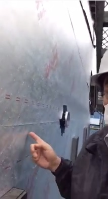 安全パトロールにて防水紙の施工状態をチェックしました。