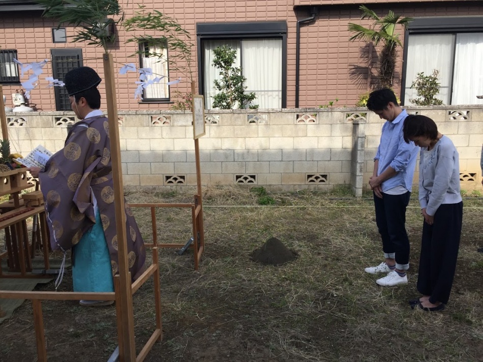 吉川市S様邸新築工事は地鎮祭でした。