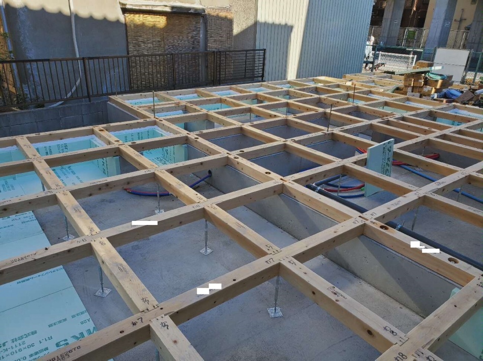【東京都墨田区】T様邸注文住宅新築工事は木工事土台敷工事を行いました。