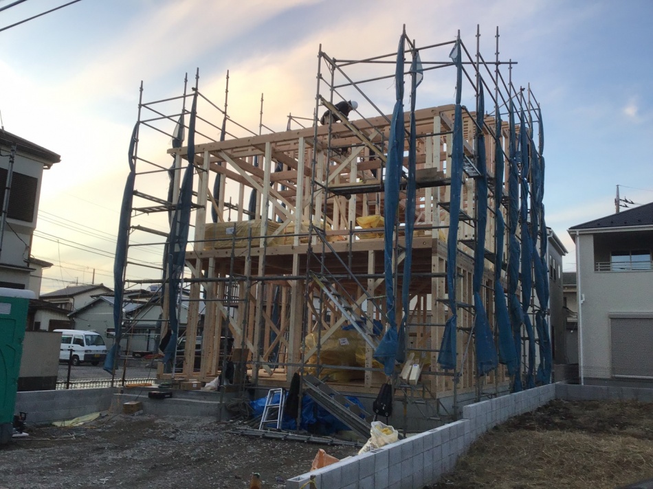 三郷市S様邸は上棟しました。