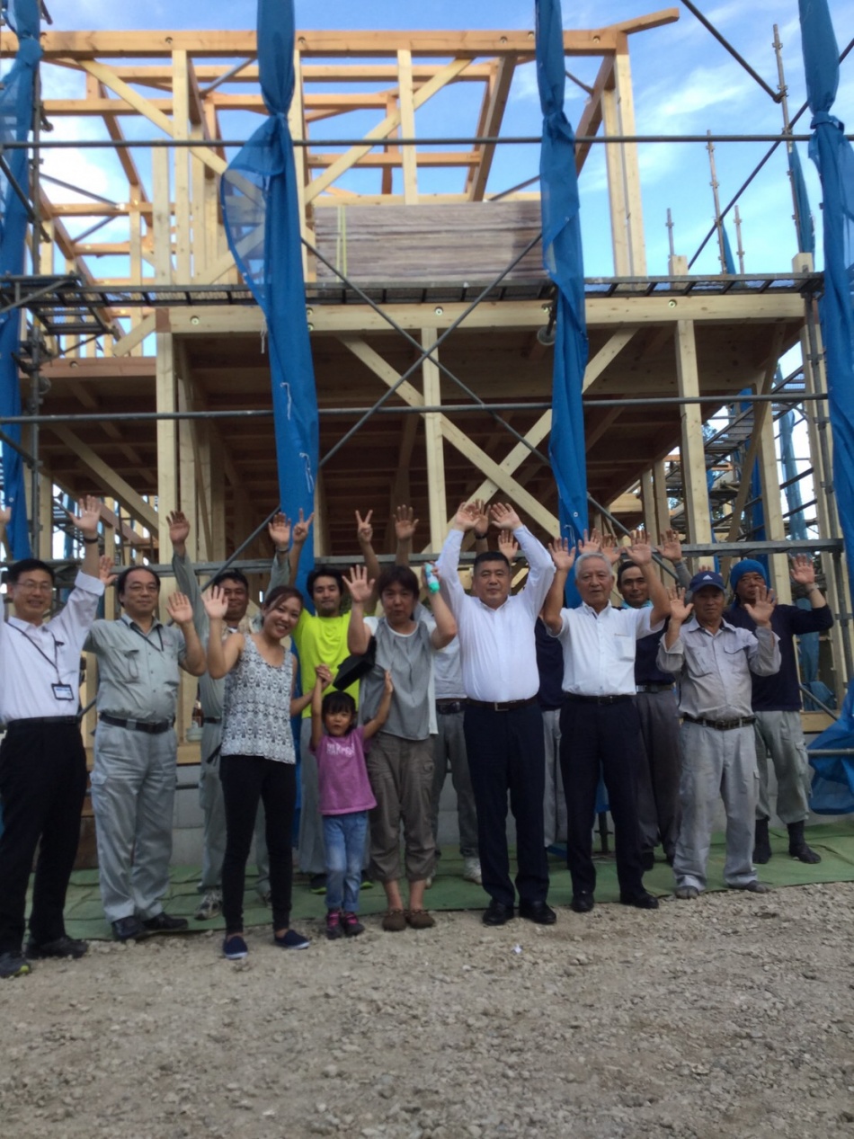 【埼玉県三郷市】I様邸「家事時間を1/2にする家事ラク設計で夏涼しく冬あたたかい高性能な省エネ住宅」は上棟いたしました。松井産業株式会社 イシンホーム三郷店