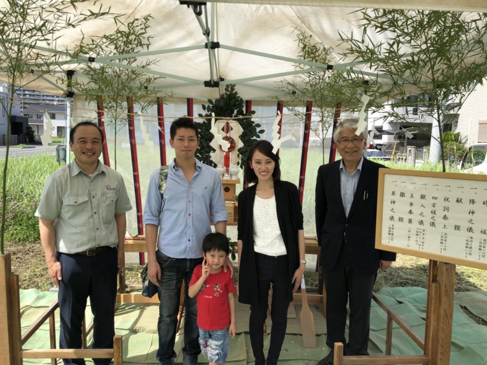 流山市Y様邸は地鎮祭を行いました。