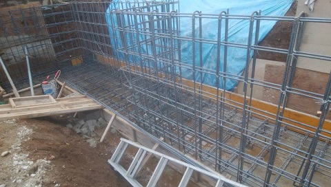 【松戸市】A様邸基礎工事鉄筋組みです。