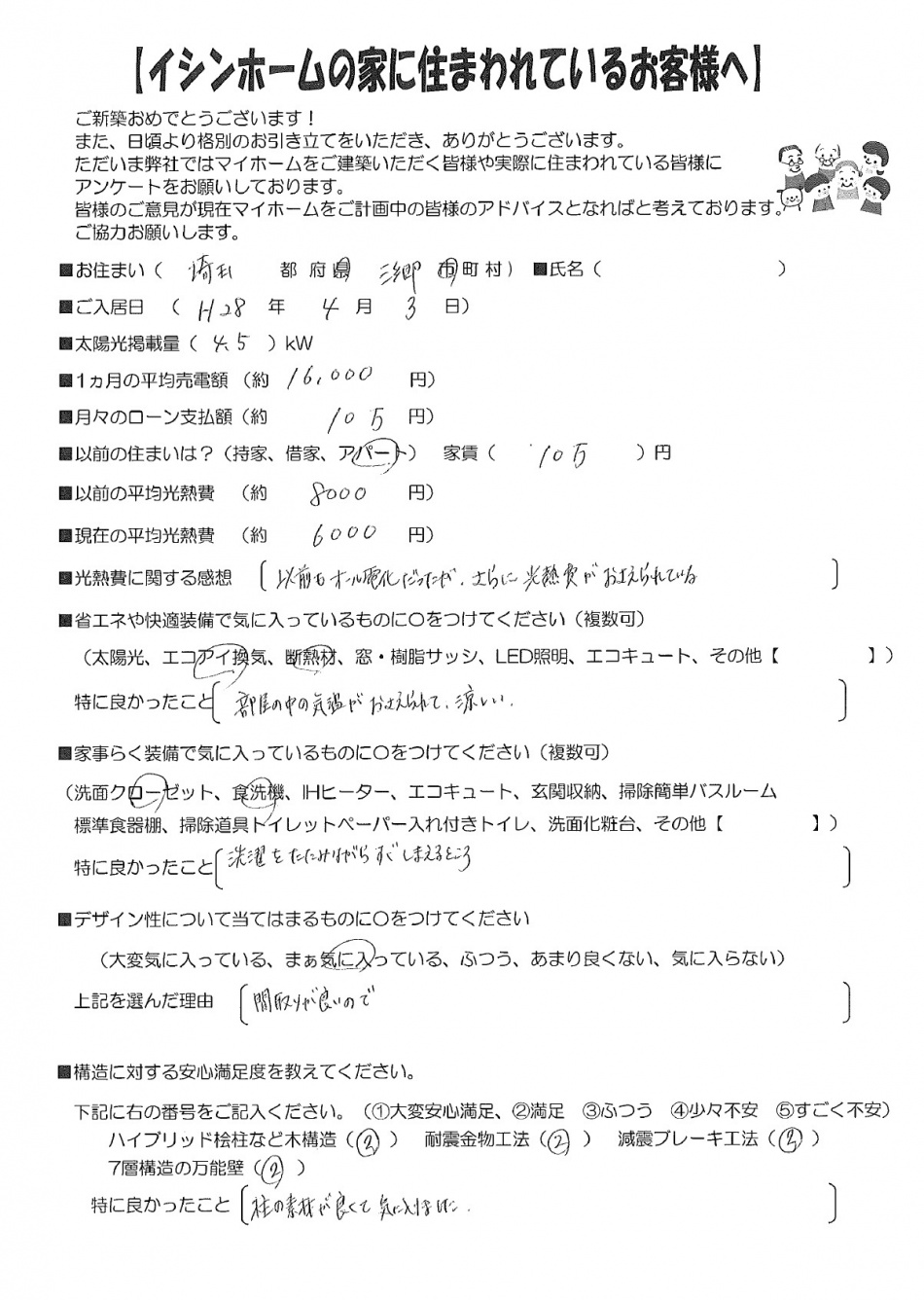 【埼玉県三郷市】O様邸「高性能な夏涼しく冬暖かい家事時間1/2の家事ラクな高気密高断熱の省エネ住宅」お引渡し後のインタビューです。松井産業