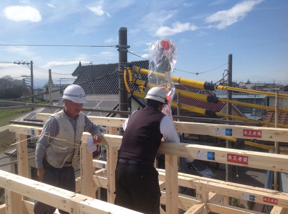 【松伏町S様邸上棟しました】冬暖かく夏涼しく、さらに家全体を空気浄化する赤ちゃんの健康に良く住み心地が抜群かつ家事ラク設計の高性能な省エネ住宅