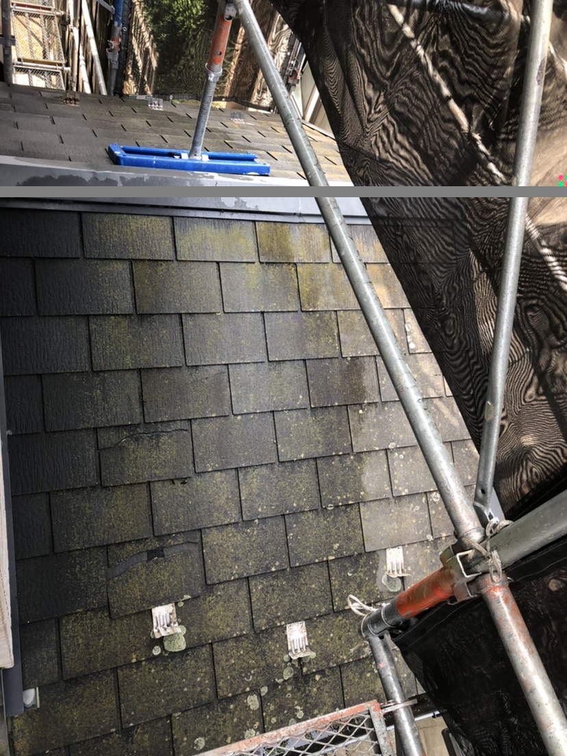 埼玉県吉川市O様邸内装外壁屋根塗装工事は足場が解体され外観がわかるようになりました。