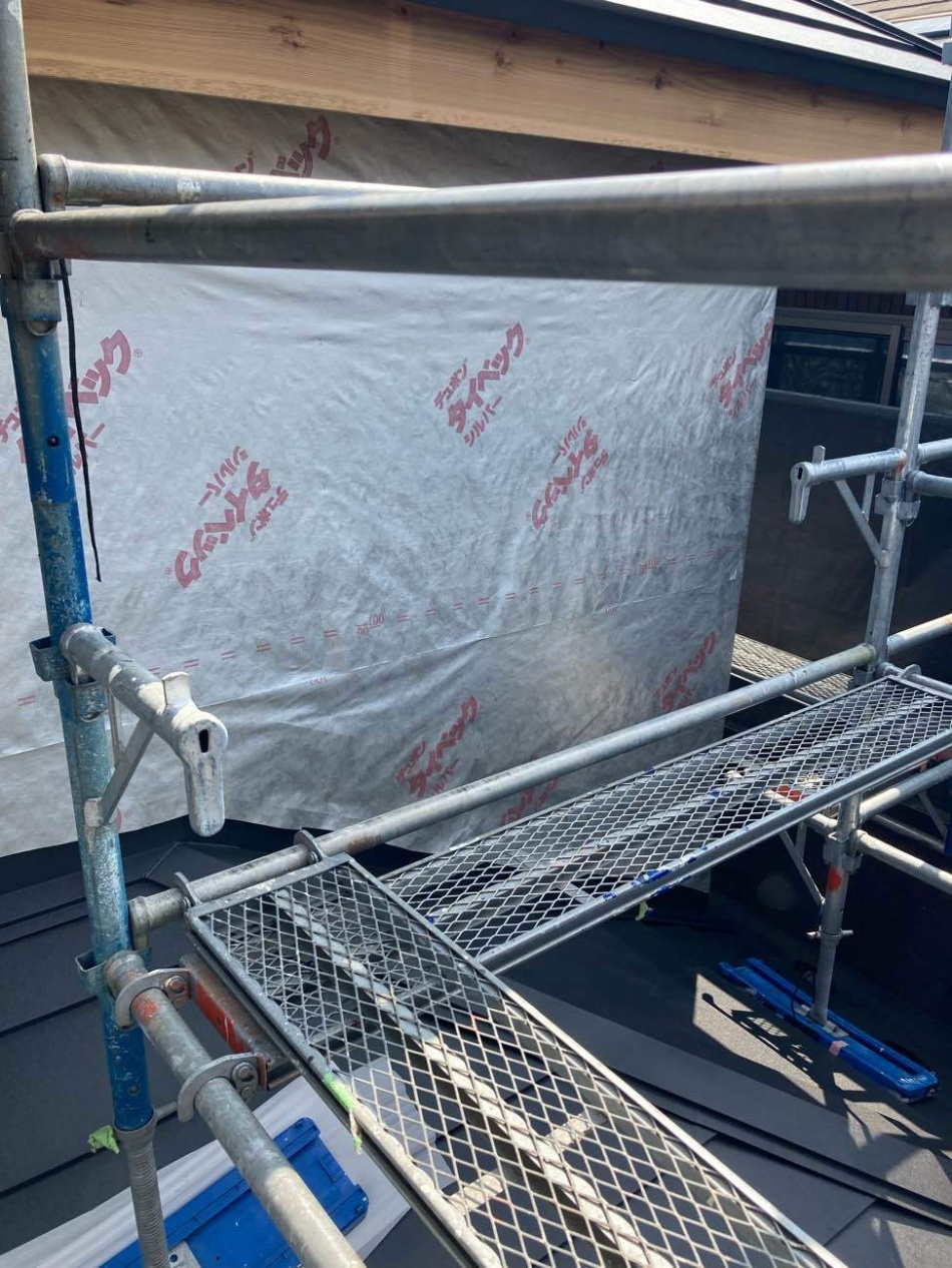 埼玉県三郷市S様邸注文住宅新築工事はタイベックシルバーを施工しました。