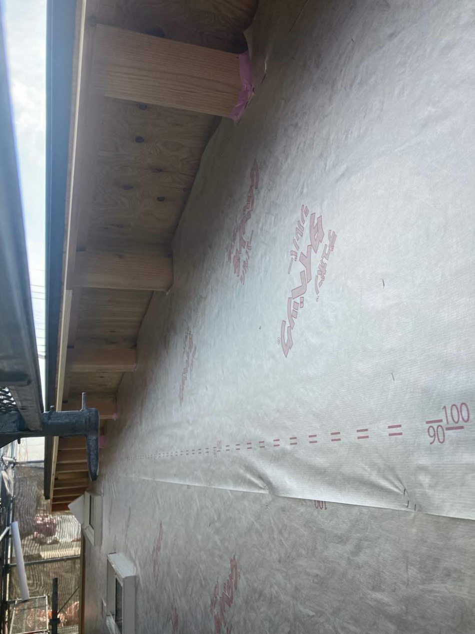 【埼玉県越谷市】N様邸注文住宅新築工事はタイベックシルバーの施工を行いました。