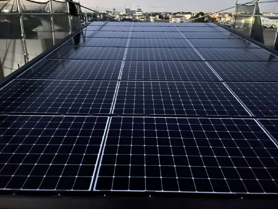 埼玉県吉川市Y様邸新築工事は太陽光工事が完了しました。