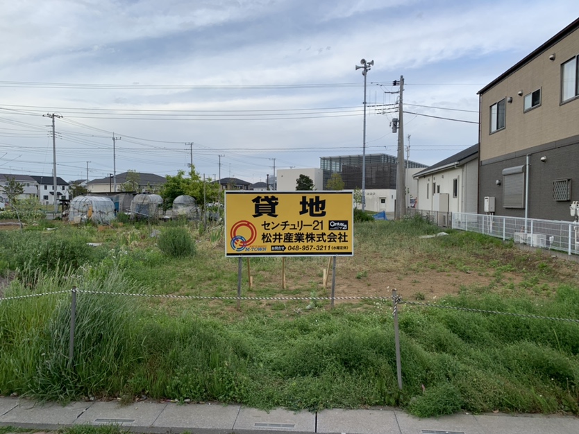 三郷市にて貸し土地が出ました。テナント募集中です。