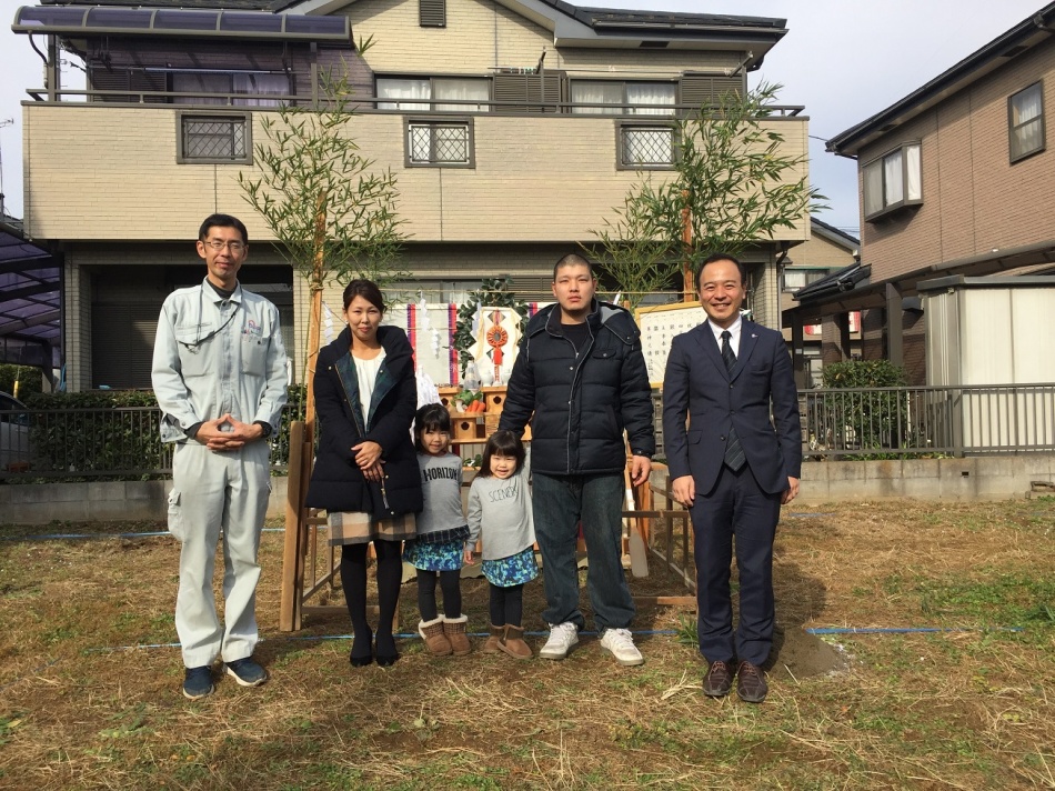 【埼玉県吉川市】I様邸「初期投資0円で太陽光がつくZEHを超えたゼロセッチな高性能省エネ住宅」地鎮祭を行いました。松井産業