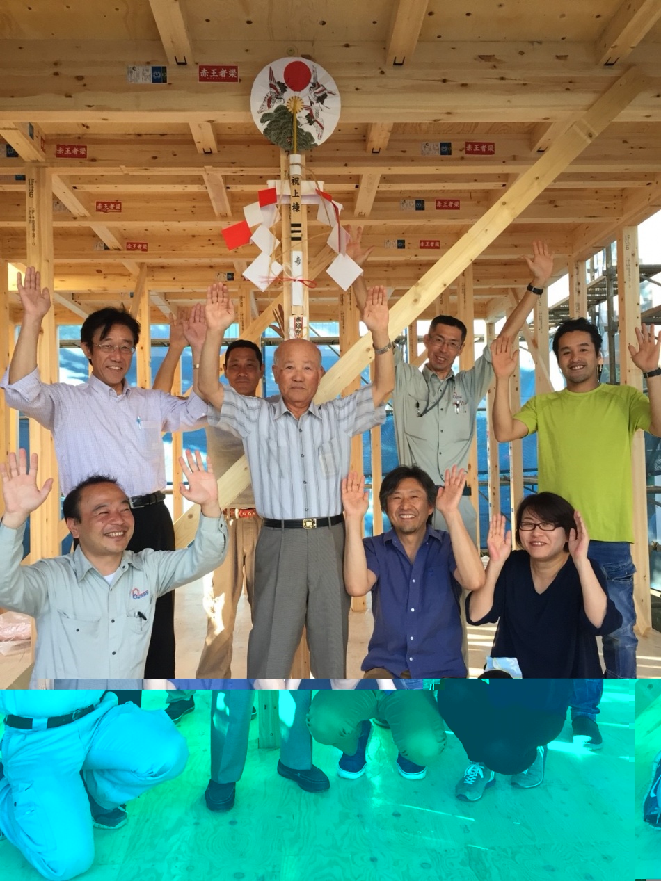 江戸川区U様邸は上棟お清めでした。松井産業