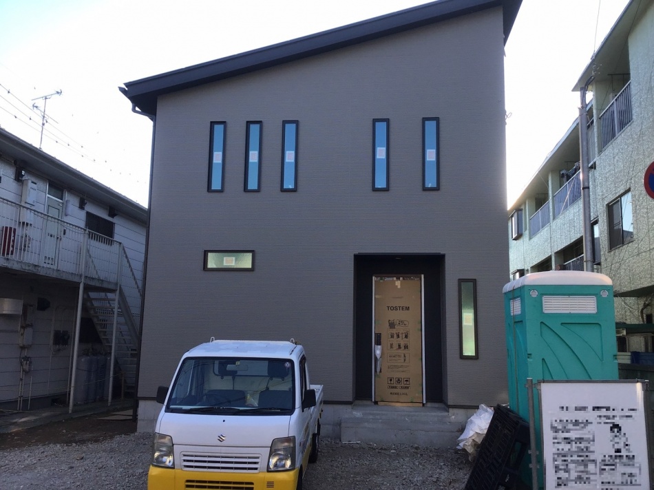 草加市N様は足場が外れ外観がわかるようになりました。