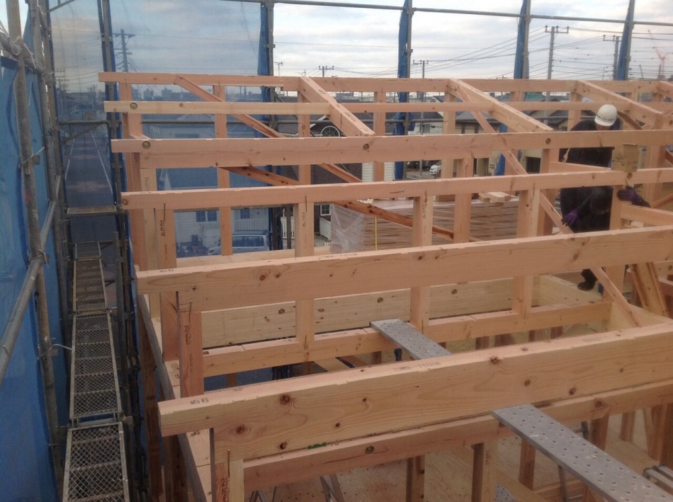 【埼玉県三郷市】ピアラシティ新築工事は建て方を行いました。松井産業株式会社 イシンホーム三郷店