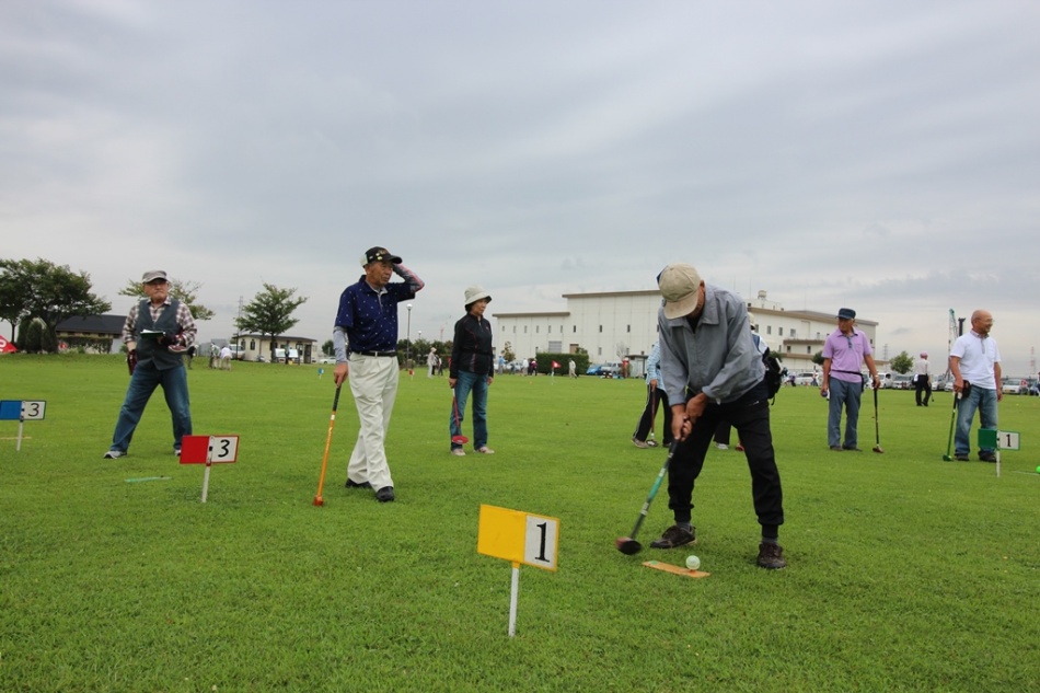 【三郷市】第7回松井産業杯グラウンドゴルフ大会でした。
