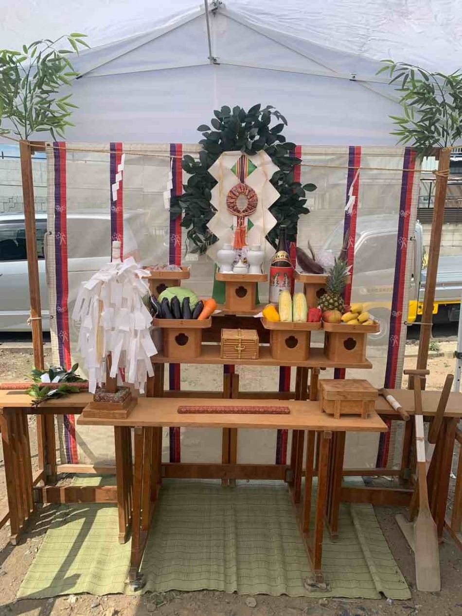 埼玉県吉川市W様邸注文住宅新築工事は地鎮祭を行いました。