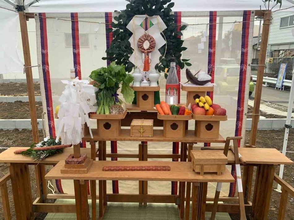 埼玉県三郷市T様邸注文住宅新築工事は地鎮祭を行いました。松井産業