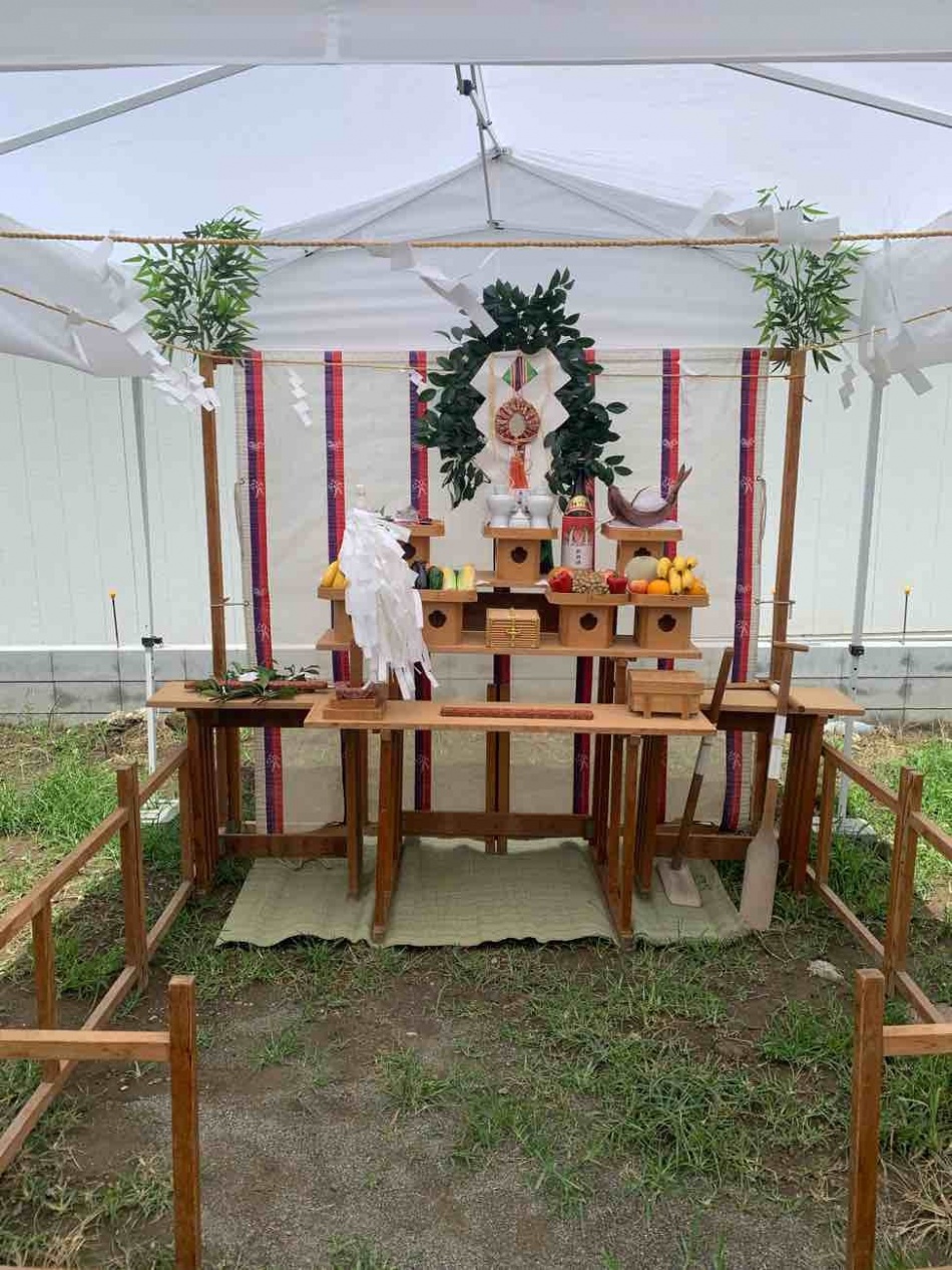 【埼玉県三郷市】O様邸注文住宅新築工事は地鎮祭を行いました。