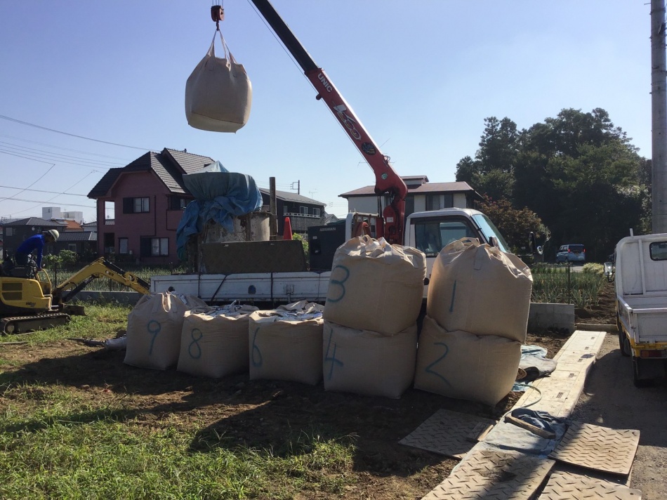 【埼玉県越谷市】H様邸は柱状改良工事を行っています。