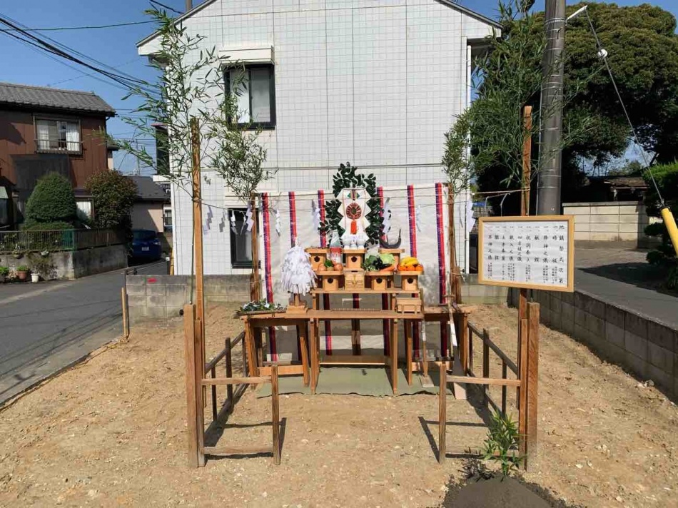 【埼玉県三郷市】H様邸注文住宅新築工事は地鎮祭を行いました。