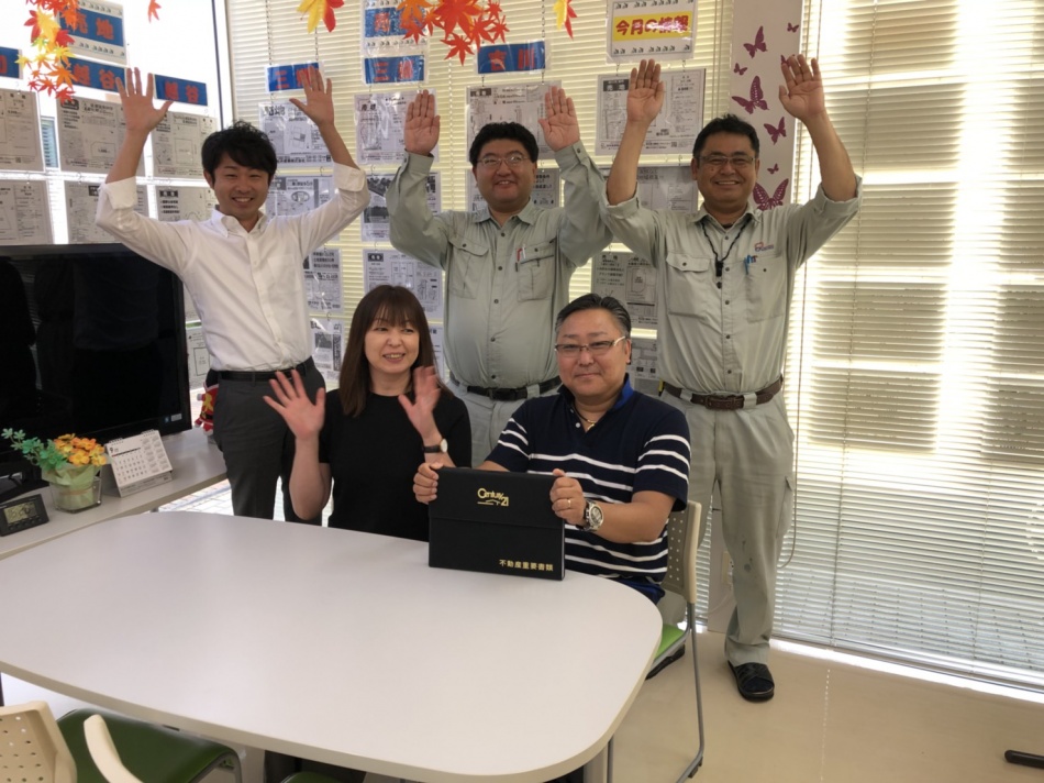 ガレージハウス注文住宅のご契約です。