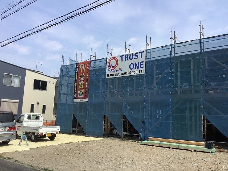 三郷市K様ガレージハウスは上棟しました。